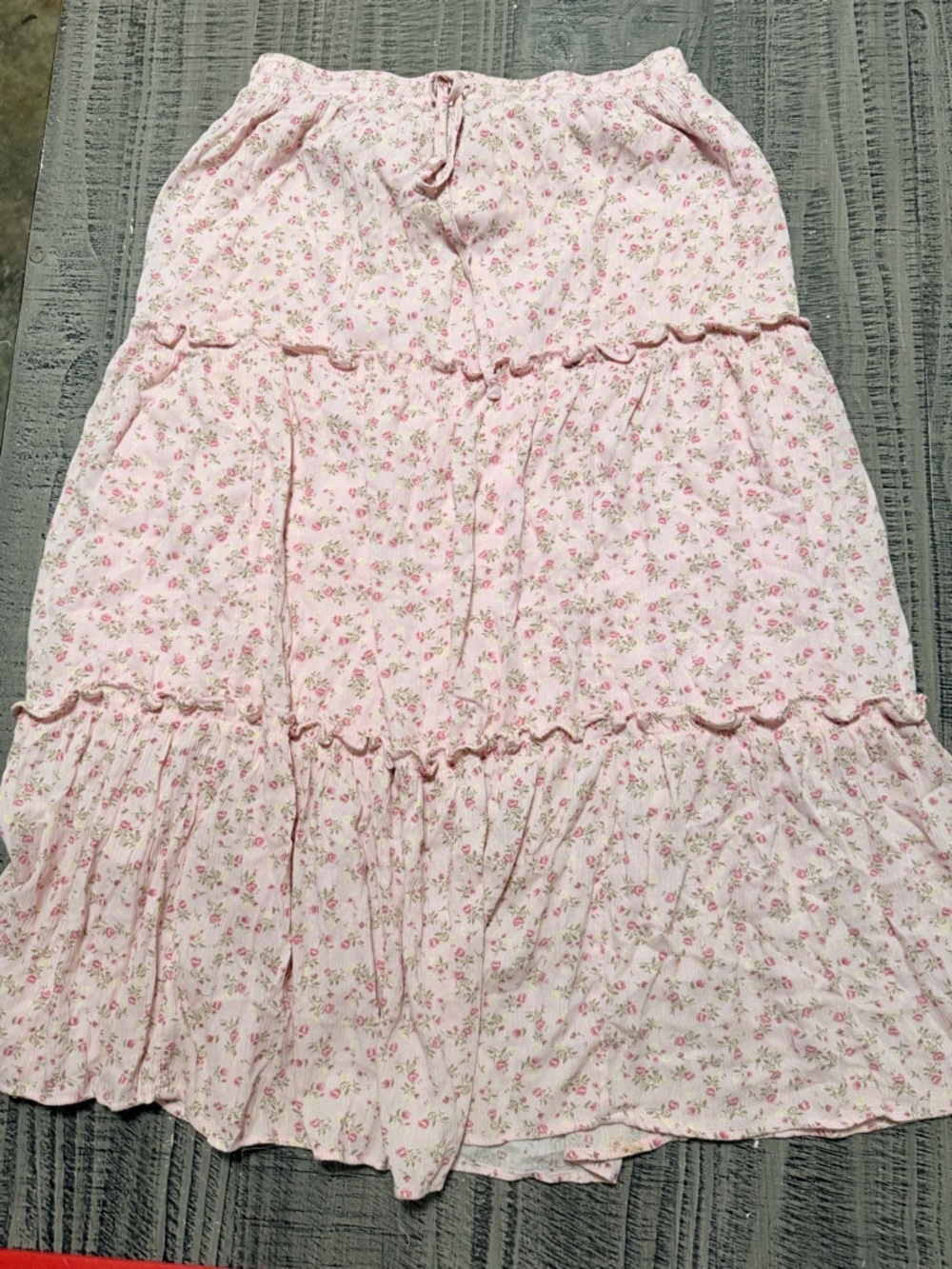 Women's Pink Floral Tiered Skirt by Celebrity Pink